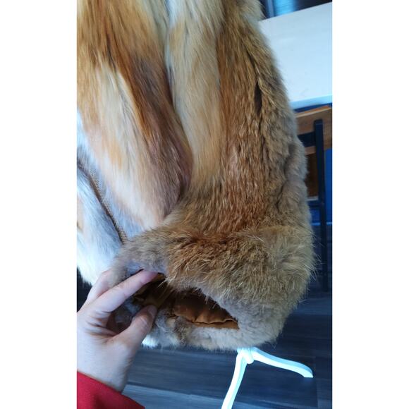 Vintage Tillis Fox Fur luxury coat Private Label size S zip Old money Regal chic - Picture 9 of 11